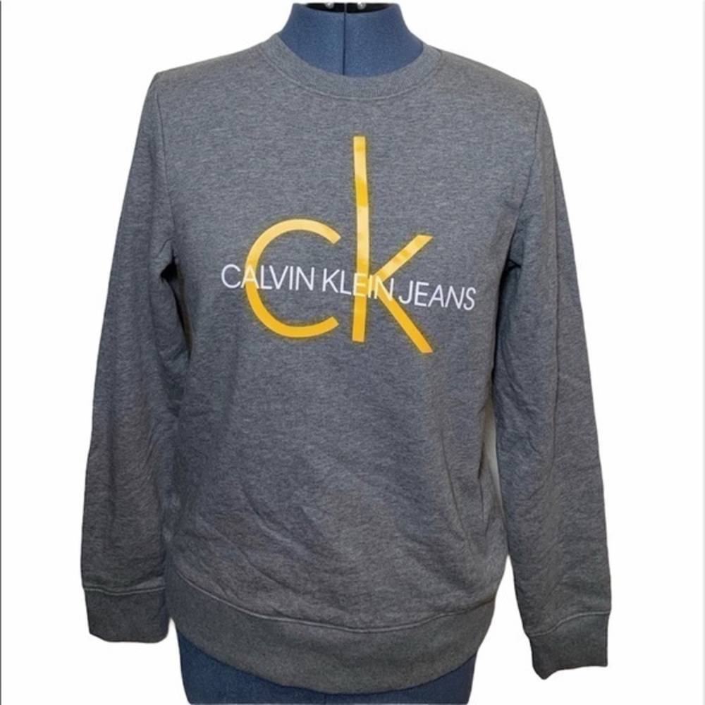 Calvin Klein Jeans Long Sleeve Gray Sweatshirt